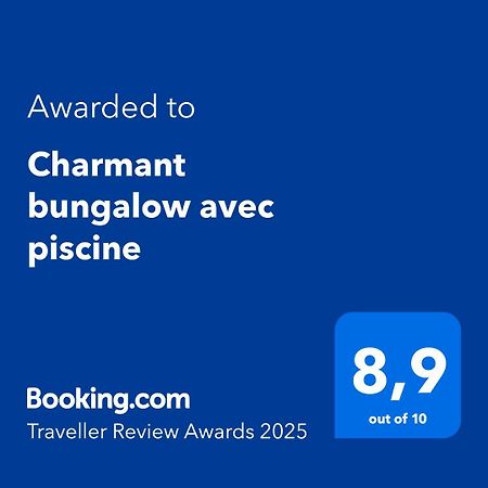 Charmant Bungalow Avec Piscine Saint-Joseph Eksteriør bilde
